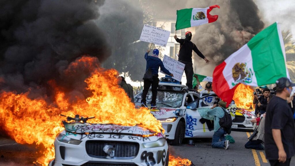 Protests in Los Angeles Turn Violent Over 700 Troops Deployed