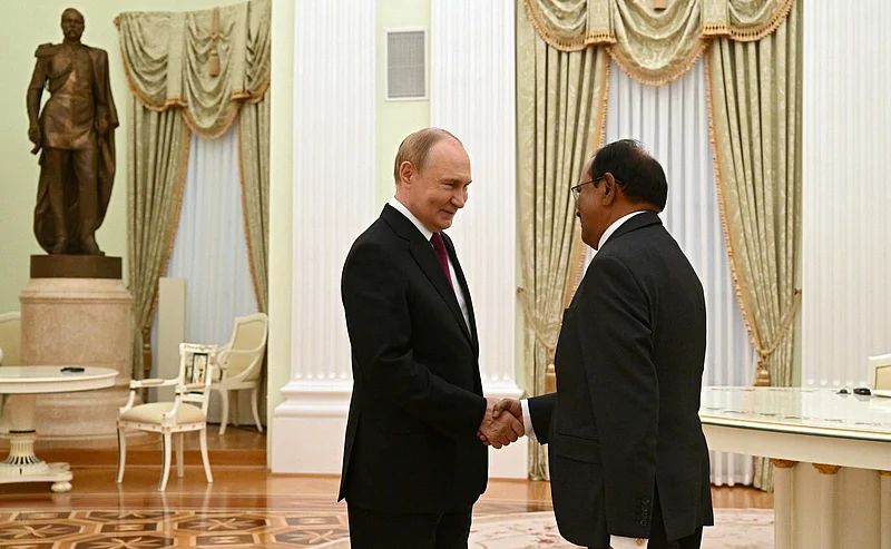 NSA Ajit Doval Meets President Vladimir Putin Amid Rising US-India Trade Tensions 1 NSA Ajit Doval Meets President Vladimir Putin Amid Rising US India Trade Tensions