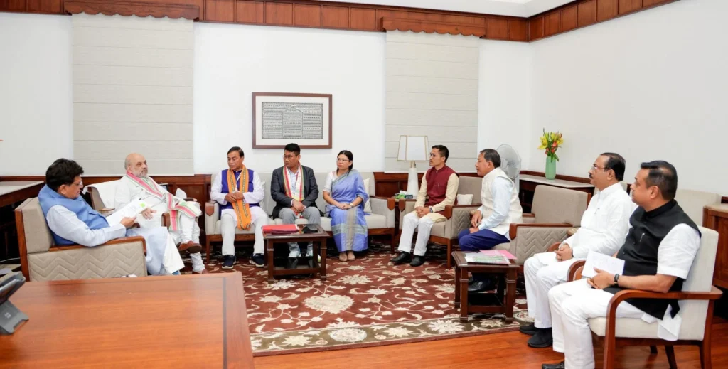 Tripura Delegation Meets Union Home Minister Amit Shah 1 Tripura Delegation Meets Union Home Minister Amit Shah