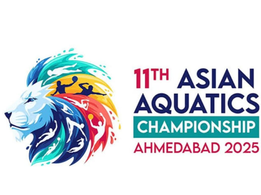 Mansukh Mandaviya Launches Mascot Jalveer & Logo for Asian Aquatics Championship 2025 in Ahmedabad