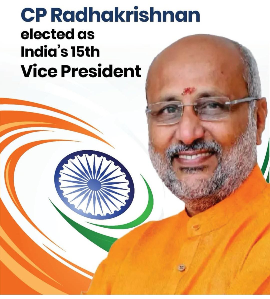 NDA’s CP Radhakrishnan Elected India’s 15th Vice President With 452 Votes