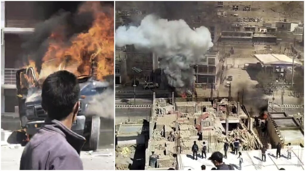 Ladakh Protest Turns Deadly: 4 Killed, 50+ Injured in Leh Violence 1 Ladakh Protest Turns Deadly: 4 Killed, 50+ Injured in Leh Violence