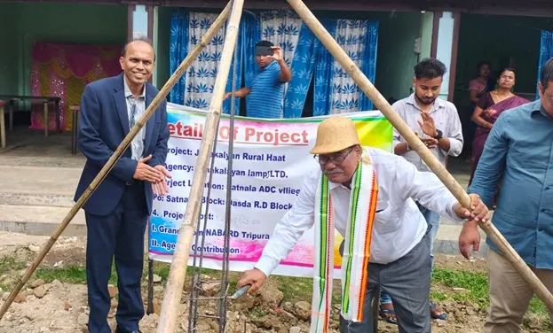 NABARD GM Unveils Foundation Stone of Tripura’s 1st Rural Haat in North Tripura| Big Boost for Farmers 2 Tripura’s 1st Rural Mart