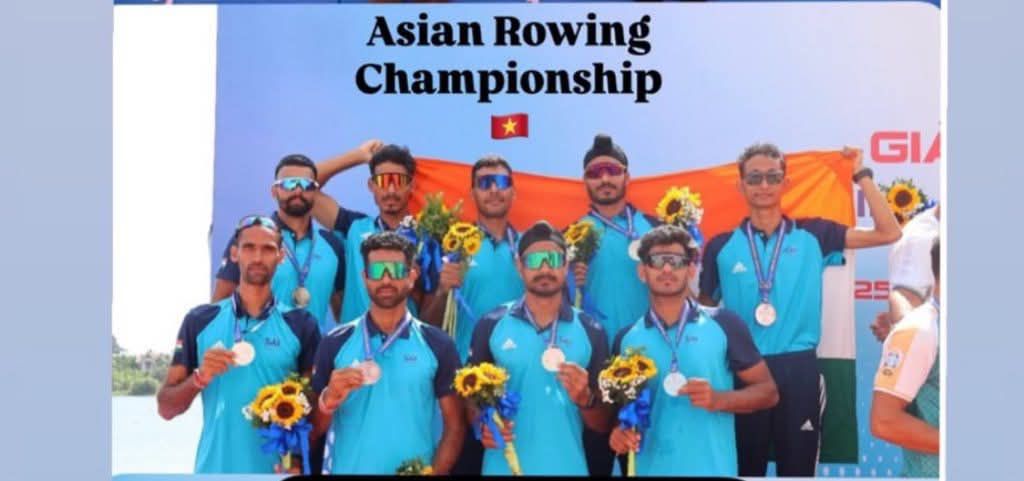 Indian Rowers Shine with 3 Golds and 5 Silvers at the Asian Championship 1 Indian Rowers Shine with 3 Golds and 5 Silvers at the Asian Championship