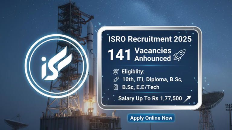 ISRO Recruitment 2025: 141 SDSC SHAR Vacancies Open 1 ISRO Recruitment 2025