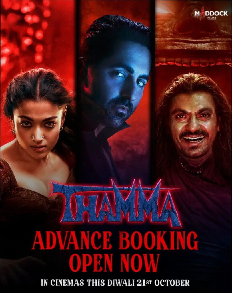 “Thamma” Advance Booking Opens! Ayushmann Khurrana’s Vampire Comedy Set to Rule Diwali 2025! 1 Thamma Advance Booking Opens