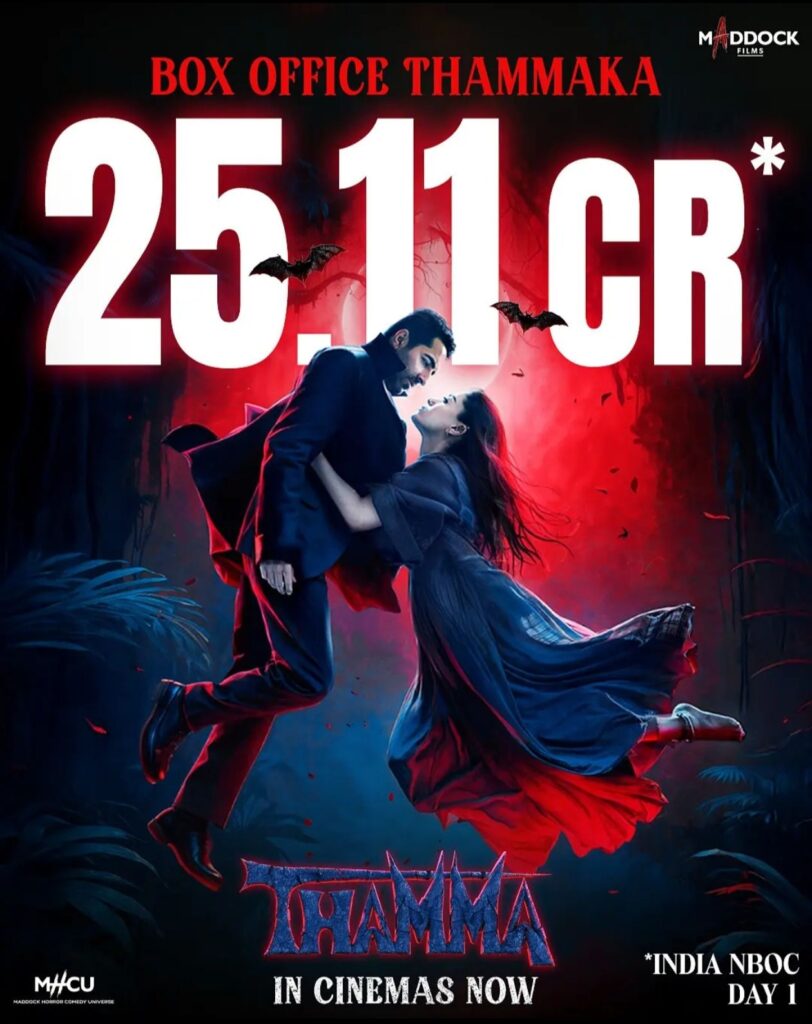 Thamma Opens With ₹25 Cr
