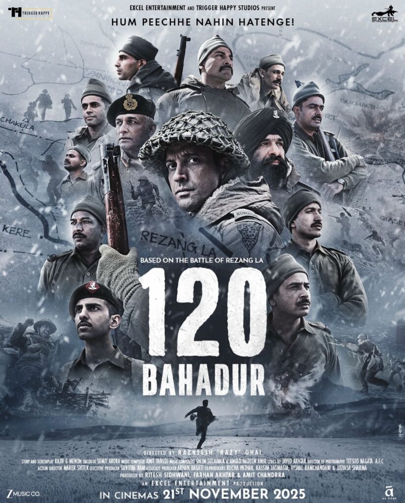 “120 Bahadur” Trailer Out: Farhan Akhtar Shines as Major Shaitan Singh Bhati 1 120 Bahadur