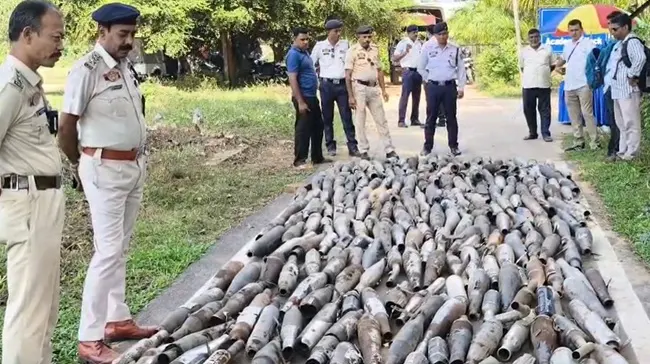 Traffic Police Crush 410 Loud Bike Silencers in Agartala to Curb Noise Pollution