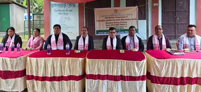 Agricultural Machinery Distributed Under Mission Organic Value Chain Project in Jirania