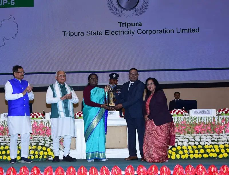 Tripura Wins 2nd Rank at National Energy Conservation Awards 2025