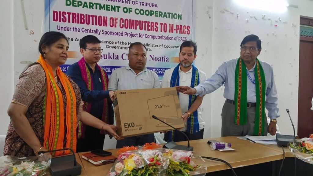 Tripura Distributes Computers to 61 M-PACS