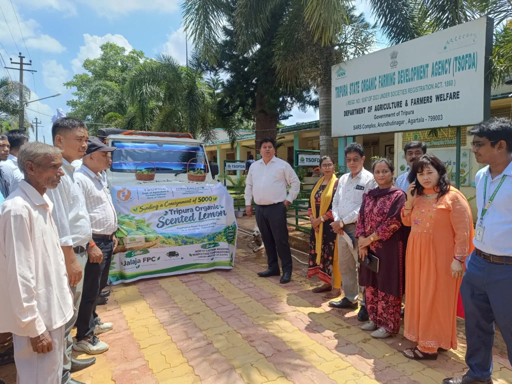 Tripura Sends 5,000 Organic Aromatic Lemons to Kolkata - MOVCDNER